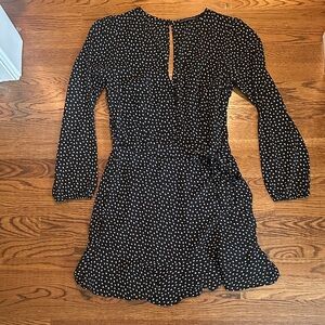 Abercrombie & Fitch Black and White Long Sleeve Dress